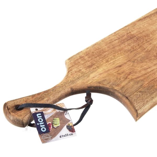 Skære- og serveringsbræt af træ MANGO 61x22 cm
