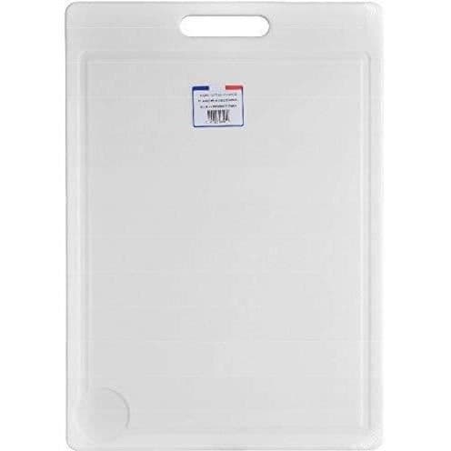 Skärbräda - ALUMINIUM OCH PLAST - 50 x 35 cm - Plast - Vit - Juicekanal