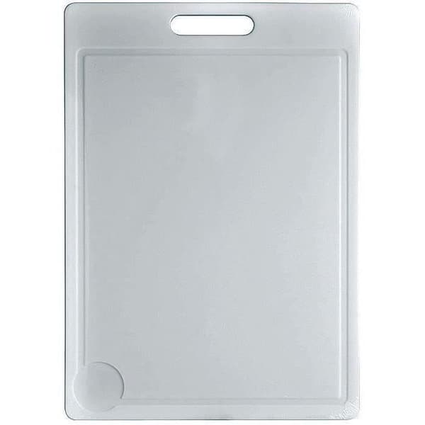 Skärbräda - ALUMINIUM OCH PLAST - 50 x 35 cm - Plast - Vit - Juicekanal