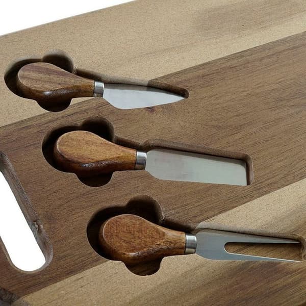 Acacia och metall skärbräda DKD Home Decor