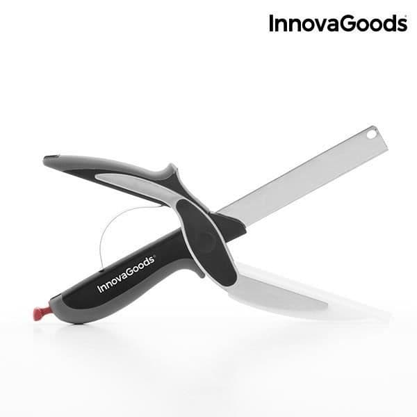 Kniv-sax med integrerad mini skärbräda InnovaGoods