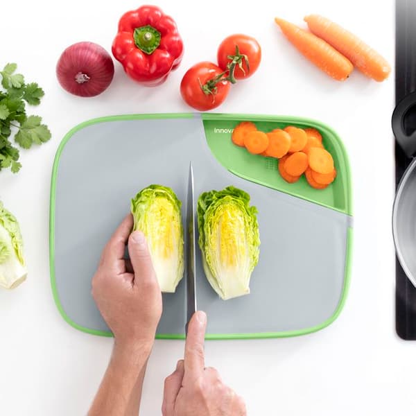 Skärbräda - InnovaGoods - Vändbar - Halkfri - Multifunktionell - Lätt att rengöra