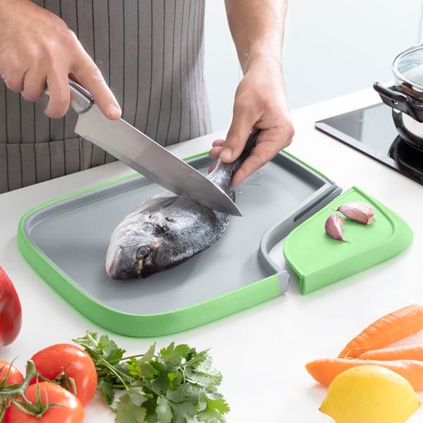 Skärbräda - InnovaGoods - Vändbar - Halkfri - Multifunktionell - Lätt att rengöra