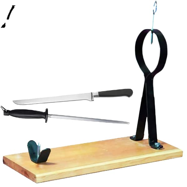 Träskinkhållare, Lätt att montera, Kniv och vassare ingår,Alcazar + kniv och Chaira, 4 SET ++ billigt