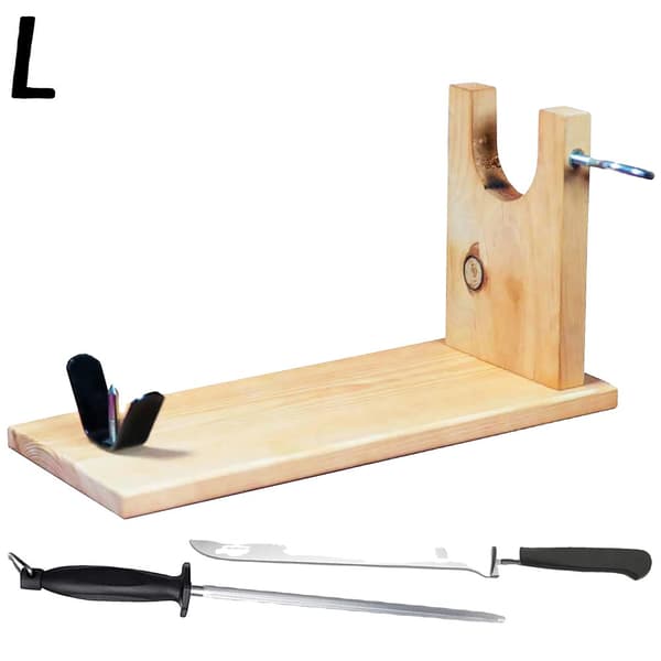 Träskinkhållare, Lätt att montera, Kniv och vassare ingår,Moon + kniv och Chaira, 4 SET ++ billigt