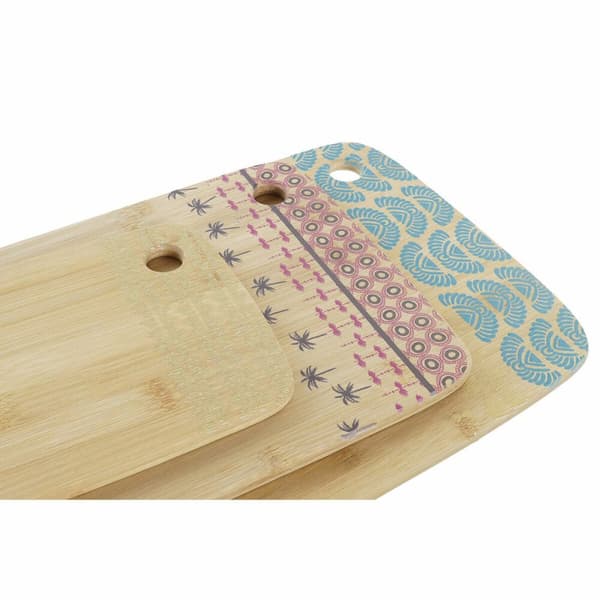 Uppsättning av skärbrädor DKD Home Decor Tropiskt