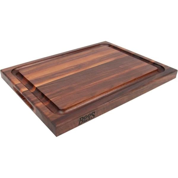 Skärbräda - Boos Block - Valnöt - 46 x 31 x 4 cm - Vändbar - Infällda handtag