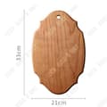 Miniatyrbild 2 av 4: TD® Skärbräda i massivt trä utomhus Svart valnöt Western Board Western Style Steak Bread Board