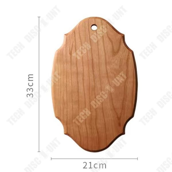 TD® Skärbräda i massivt trä utomhus Svart valnöt Western Board Western Style Steak Bread Board