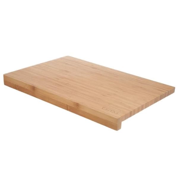 Köks skärbräda i 100% bambu med kant 46x30,5 cm. Skärbräda, kött, fisk, grönsaker, frukt, nudlar.