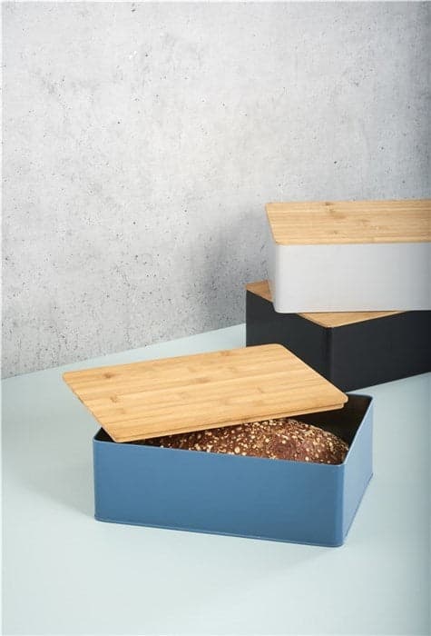 Day Brødboks med bambus låg 30x22cm grå
