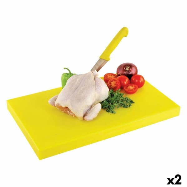 Skärbräda Gul 40 x 40 x 4 cm (2 antal)