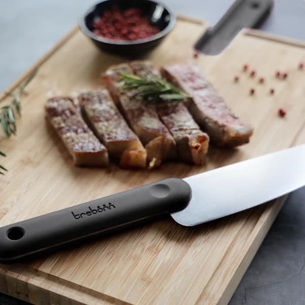 Skärbräda med inbyggd kockkniv black edition