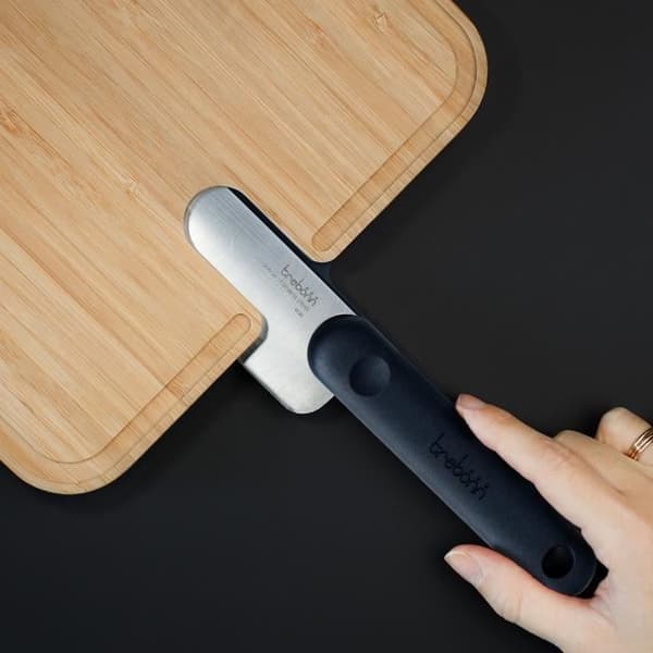 Skärbräda med inbyggd kockkniv black edition