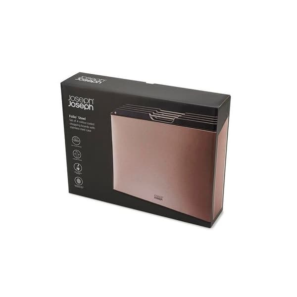 Skärbrädor - Joseph Joseph - Folio™ - 4 brädor - 24 x 34 cm - Roséguld