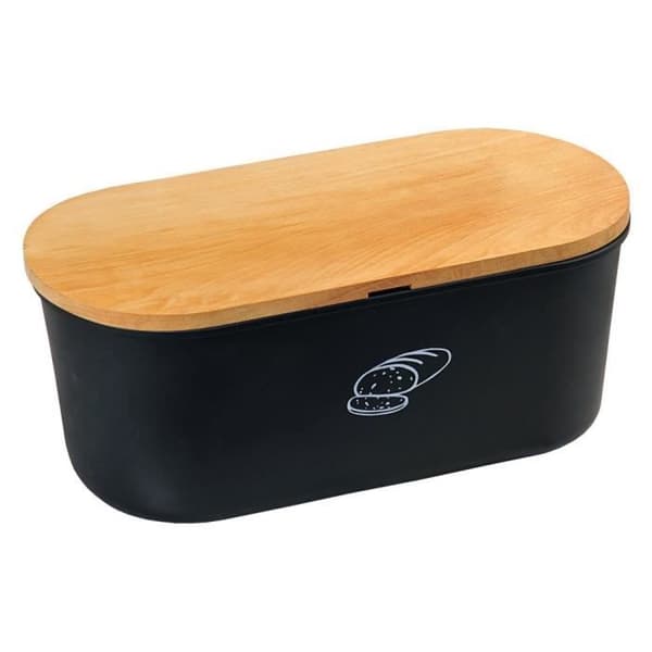 Brödkärl - Kesper - Svart - Skärbräda i trä - Melamin - Modern design