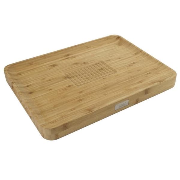 Skärbräda - Joseph Joseph - Cut&amp;Carve Bamboo GM - Bambu - Dubbel funktion - Nutida