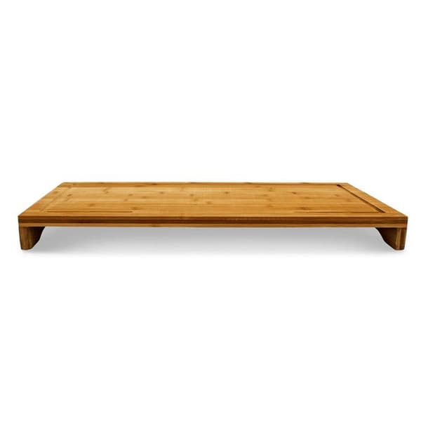 Skärbräda - Bambu - 52x29 cm - 2 i 1 - Plattskydd - Praktiskt ställ