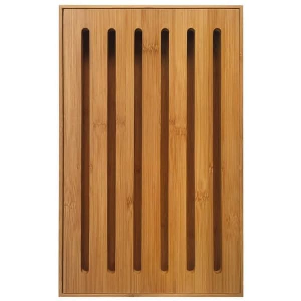 Skärbräda - KINGHOFF - KH-1217 - 37 x 23 cm - Brun - Med smulfångare