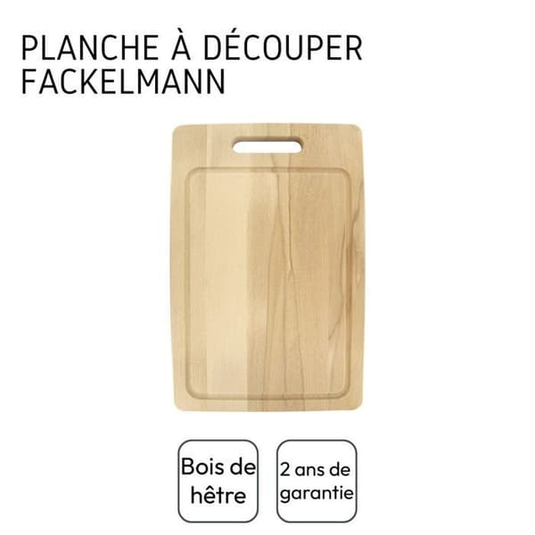 Rektangulär träskärbräda 44 x 30 cm Fackelmann Wood Edition