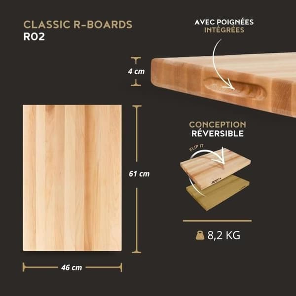 Planche Boos Block Pro Chef Series Amerikansk Lönn Köksskiva