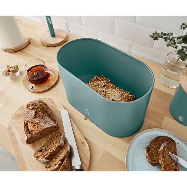 Nordisk Brödask med Bambuskärbräda och Lock Modern SWAN Nordic Grön 39214