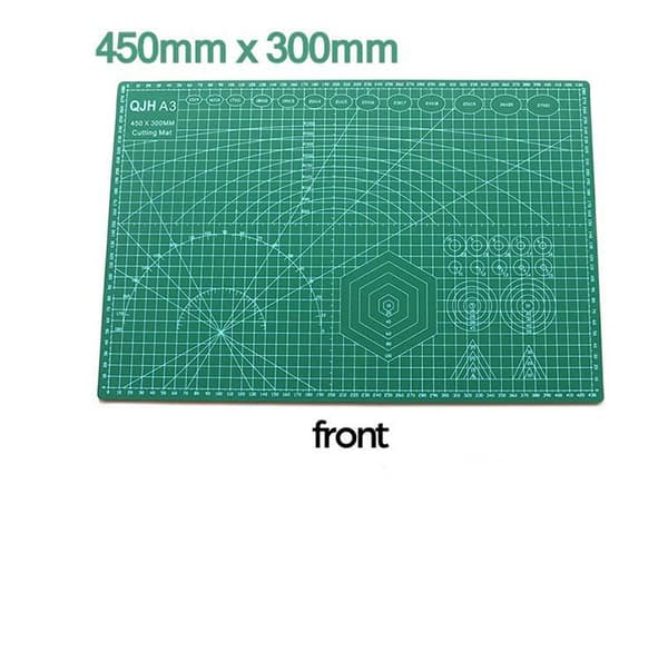 45cm X 30cm X 3mm dubbelsidig självläkande PVC DIY skärmatta med verktyg