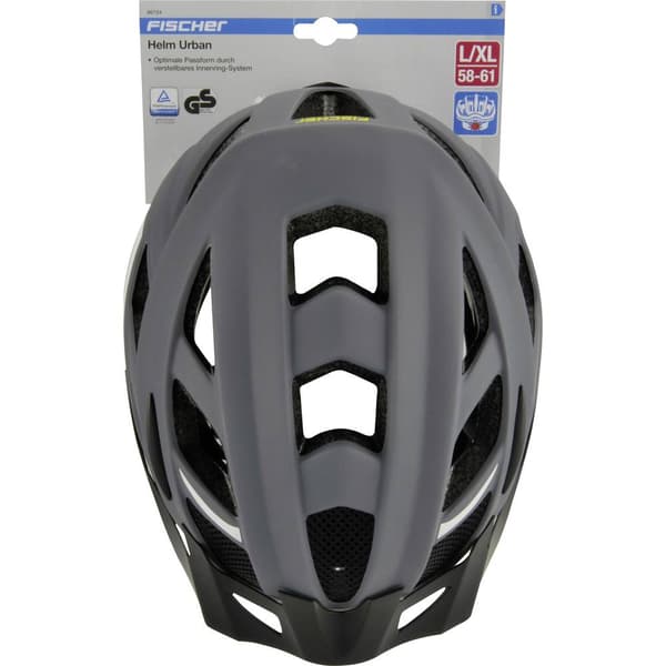 FISCHER FAHRRAD Urban Levin L/XL MTB-hjälm Grå, Svart Klädstorlek=L