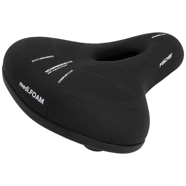 FISCHER FAHRRAD R.E.Med MEMORY FOAM Sadel Svart