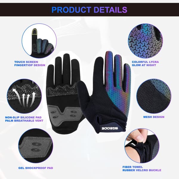 XL Anti-Slip Gel Pad Cykelhandskar Gel Pad Kort halvfinger Cykelhandskar Andas utomhussporter Män MTB-cyklar Handskar med pekskärm