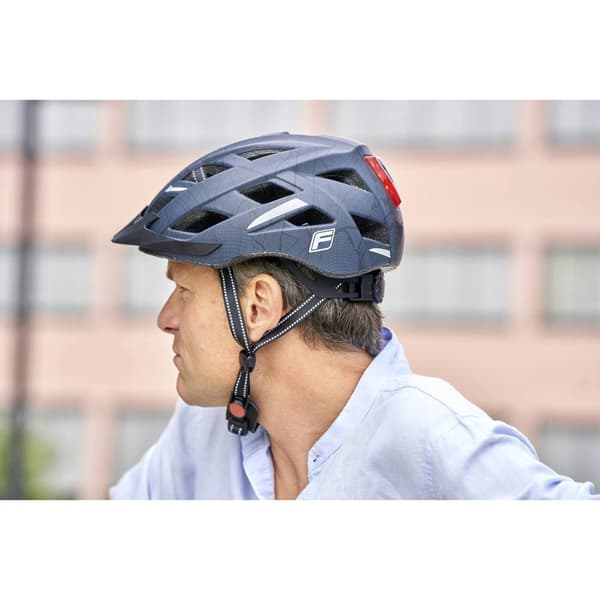 FISCHER FAHRRAD Urban Plus Brooklyn Pedelec-hjälm Svart Klädstorlek=S/M Huvudomfång=52-59 cm