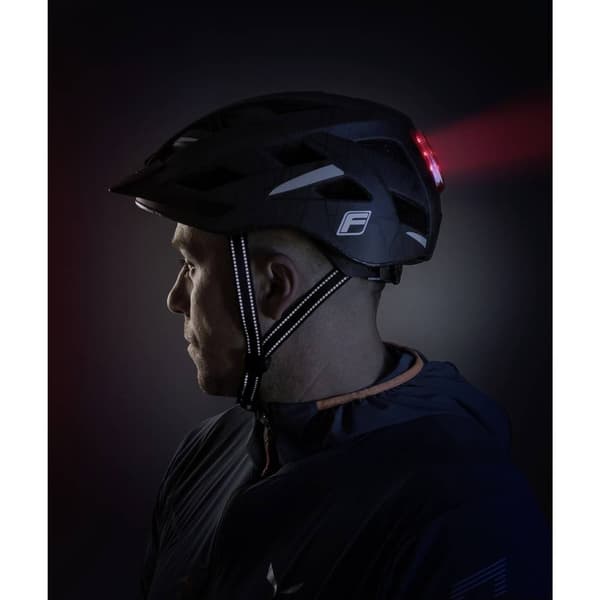 FISCHER FAHRRAD Urban Plus Brooklyn L/XL Pedelec-hjälm Svart Klädstorlek=L/XL Huvudomfång=58-61 cm