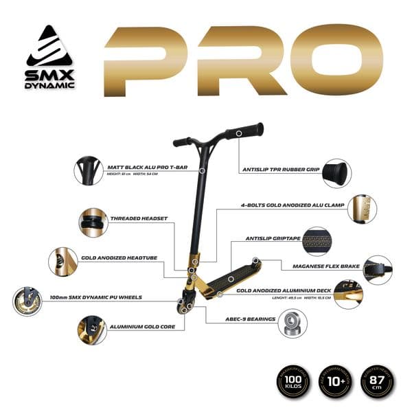 Scooter SMX Dynamic Stunt Pro Gold