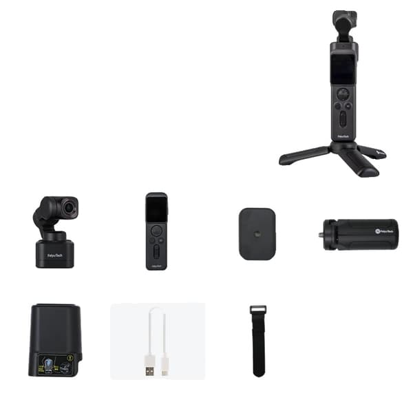 Feiyu Pocket 3 Kit, 4K Videoopløsning, 3-Akset Stabilisering,Lomme 3 Kit