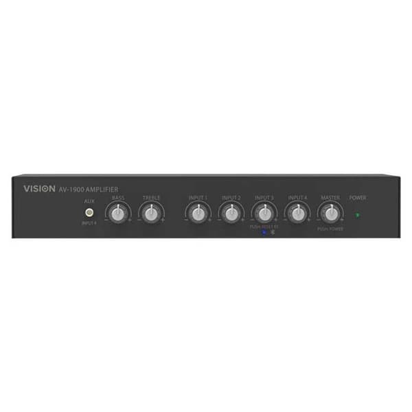 Vision Audio Mikseri Vahvistin Av-1900 Hopeinen