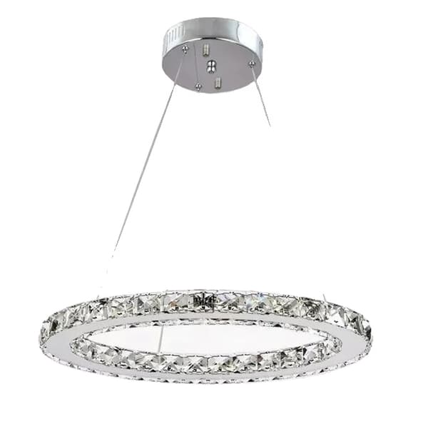 Kristall LED-kronljus, modern design, lyxig dekoration, , 1Ring D30cm, changeable By Button