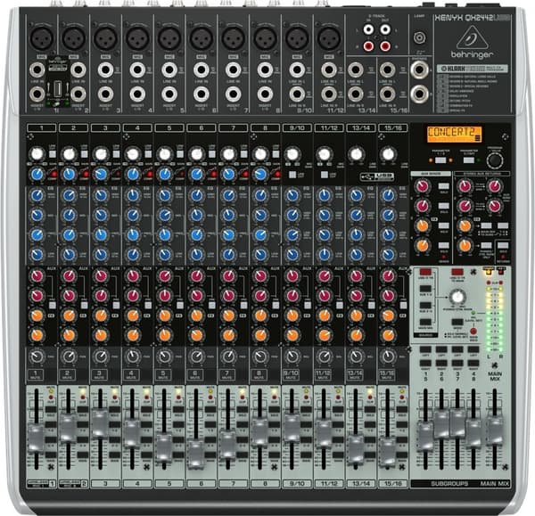 Behringer QX2442USB lydmixer 24 kanaler