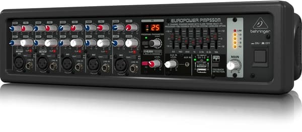 Behringer PMP550M lydmixer 5 kanaler 20 - 20000 Hz Sort