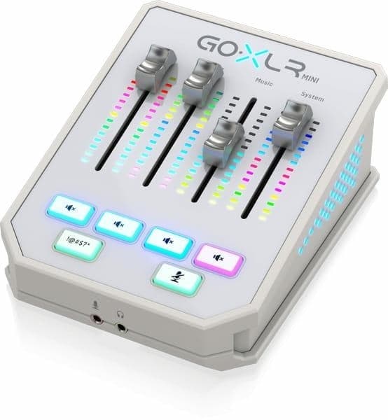 TC Helicon GO XLR Mini-WH Mixer/Sampler til Streaming Hvid