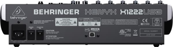 Behringer X1222USB ljudmixer 4 kanaler