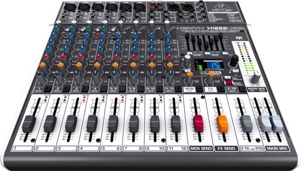 Behringer X1222USB ljudmixer 4 kanaler