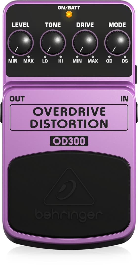 Behringer OD300 efektipedaali violetti, musta