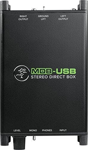 Mackie MDB-USB - Bassokitara - Digitaalinen piano - Kitara - Syntetisaattori - Musta - 20 - 20000 Hz - 330000 Ohm - 0,01% - DC (2049174-00)