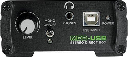 Mackie MDB-USB - Bassokitara - Digitaalinen piano - Kitara - Syntetisaattori - Musta - 20 - 20000 Hz - 330000 Ohm - 0,01% - DC (2049174-00)