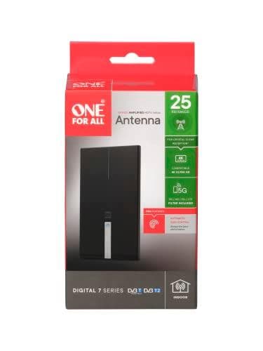 One For All SV 9425 - Indendørs - Sort - 1,5 m - DVB-T,DVB-T2 - 25000 m - Strøm (SV9425-5G)