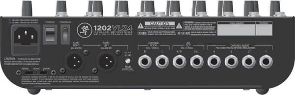 Mackie 1202VLZ4 12 kanaler 20 - 20000Hz mixerbord