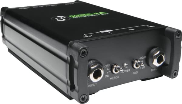 Mackie MDB-1A - Active direct box - Basgitarr - Gitarr - Synthesizer - Svart - 20 - 20000 Hz - 330000 Ohm - 24-48 (2049173-00) Svart