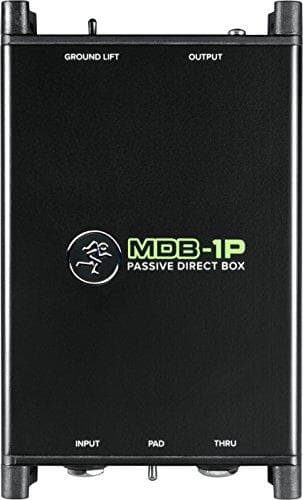 Mackie MDB-1P - Passiivinen suoralaatikko - Bassokitara - Digitaalinen piano - Kitara - Syntetisaattori - Musta - 20 - 20000 Hz - 140000 Ohm - 0,002%