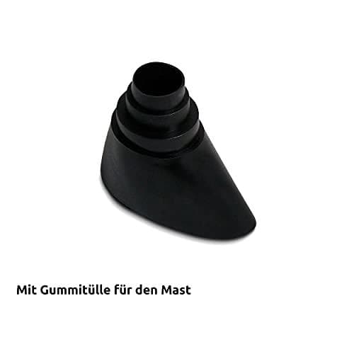 TechniSat alumiininen kattotiilisarja, musta kumiläpiviennillä (0000/1718)
