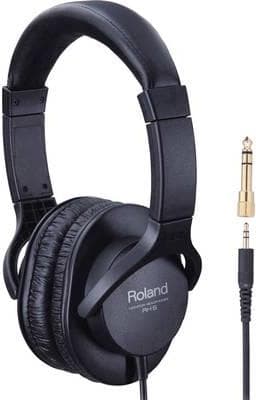 Roland RH-5 Studio-hovedtelefoner Over Ear Foldbare, drejelige ørekopper Sort (408360)